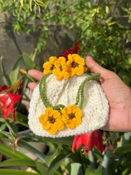 Sunflower mini pouch