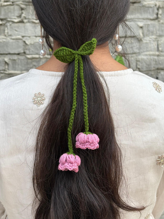 Lavender Lotus hair tie