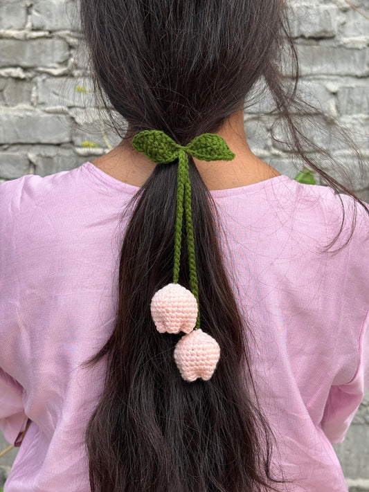Baby pink Tulip hair tie