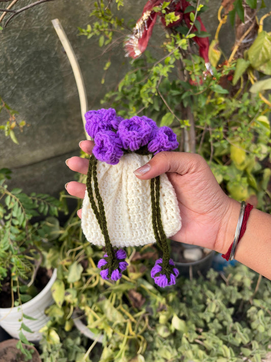 Purple earphone cover
