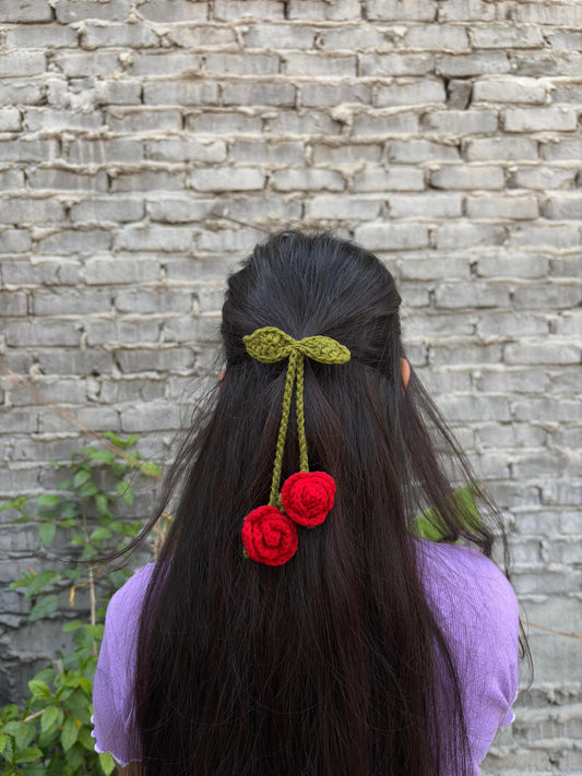 Rose hair tie