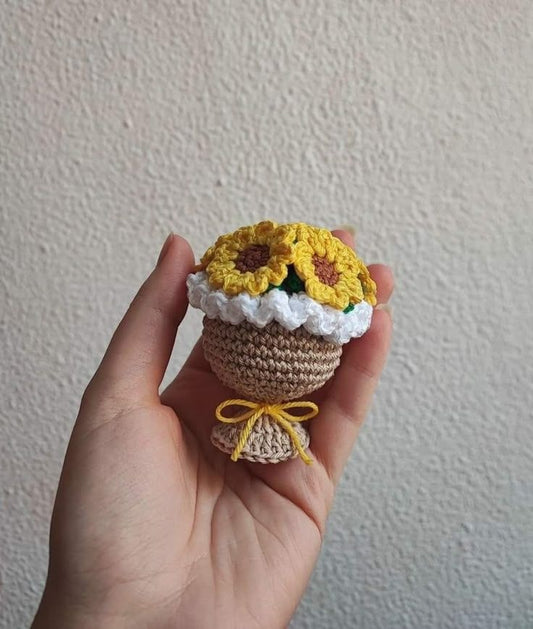 mini bouquet keychain