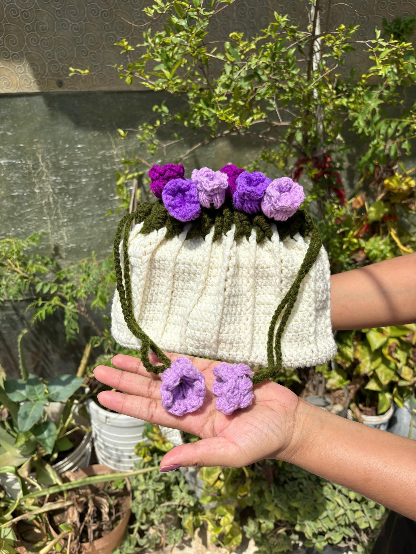 lilly of the valley hand bag