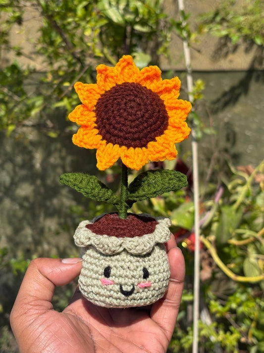SUNFLOWER DESK POT