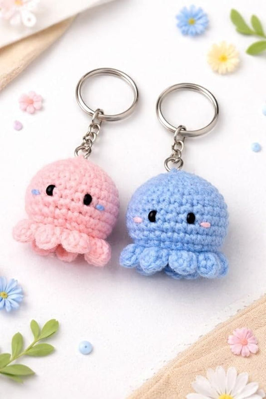 octopus keychain pair